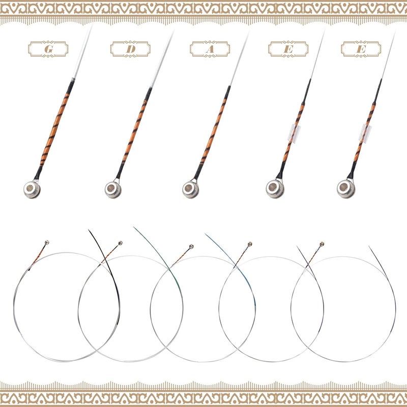 MorMoxe Violin String - Violin Strings 1/4 Full Set (G-D-A-E-E') - Steel Core for Superior Performance - Al-Mg Winding for Enhanced Sound - Violin Accessories - Image 2